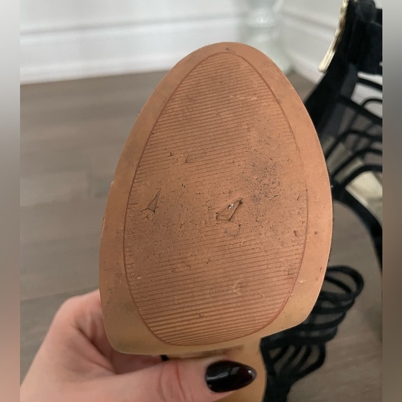 Black Suede & Mesh Platform Heels  from Bebe🖤 - Picture 5 of 11